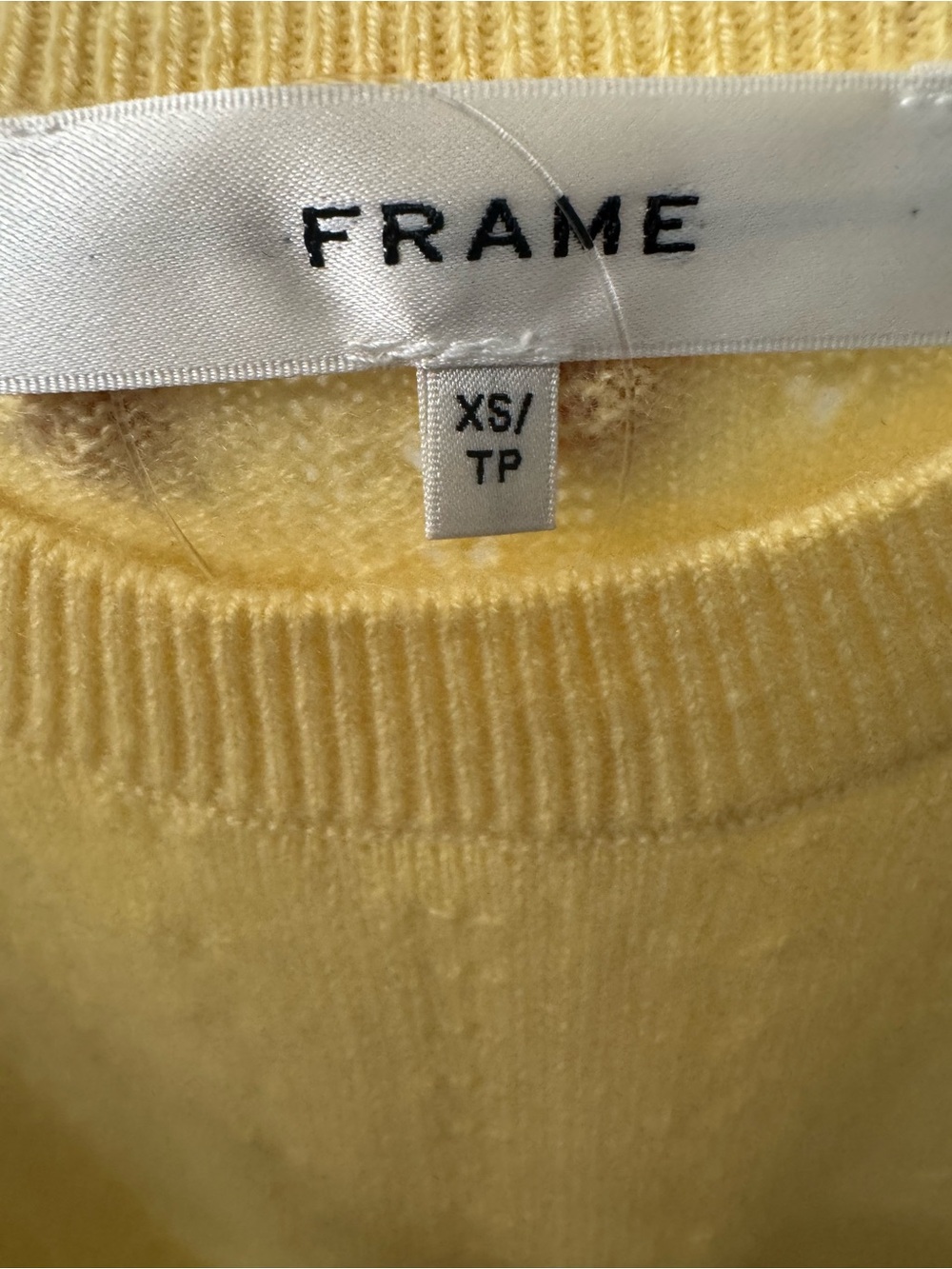Frame Denim Soft Yellow Knit Sweater100% Silk - Picture 8 of 11